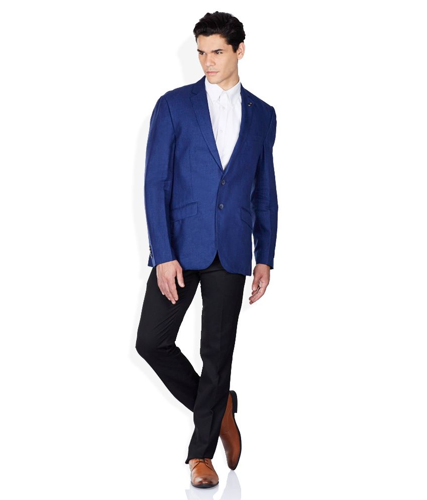 raymond blue coat pant