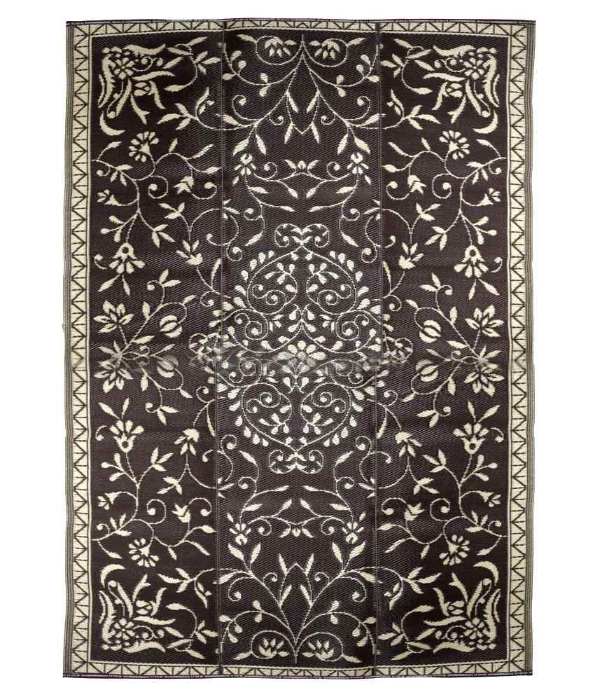 Sahil Multipurpose Mats Plastic Mats 6X9 Ft Brown Colour Large Floor