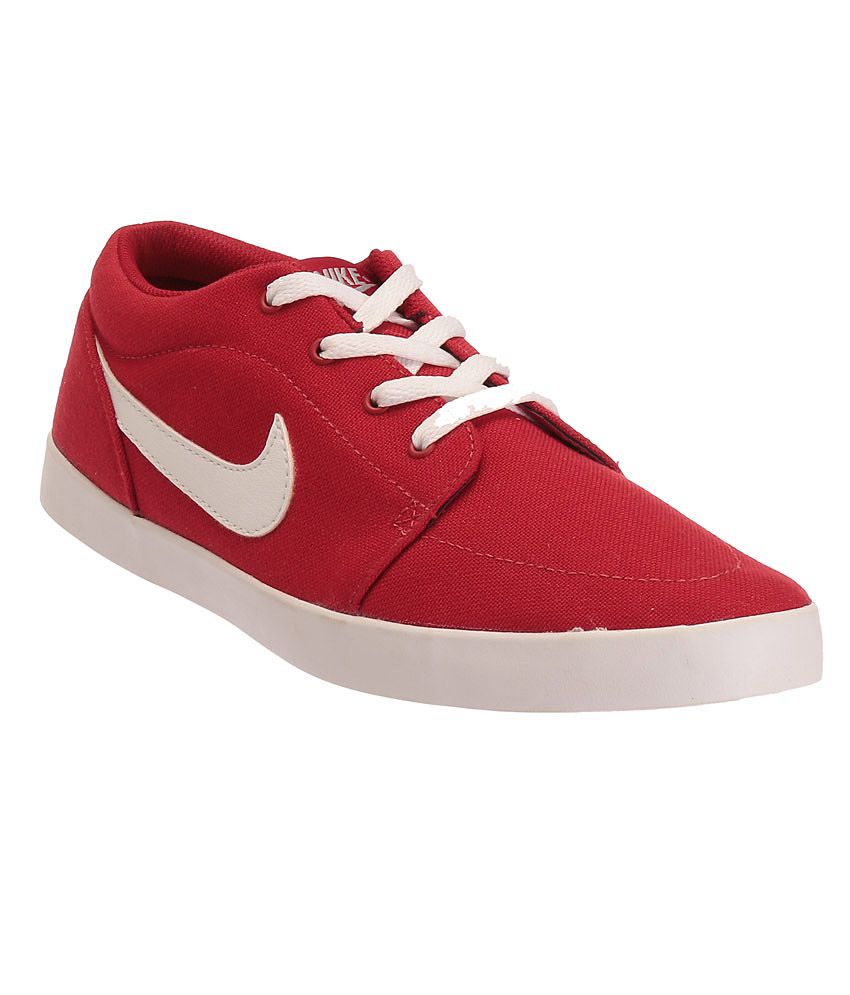 nike red canvas shoes