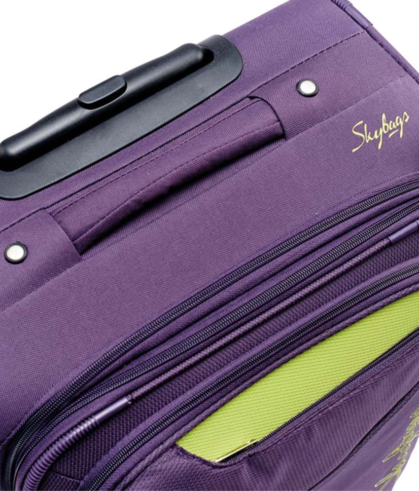 sky bag purple trolley