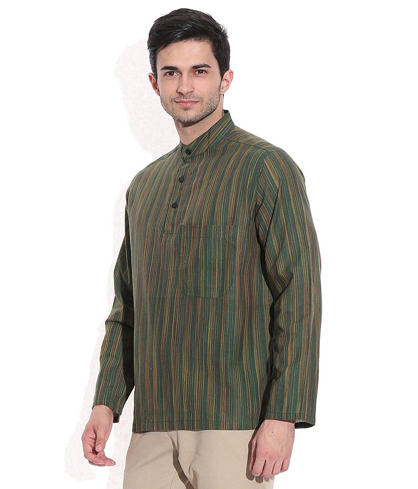 fabindia green kurta