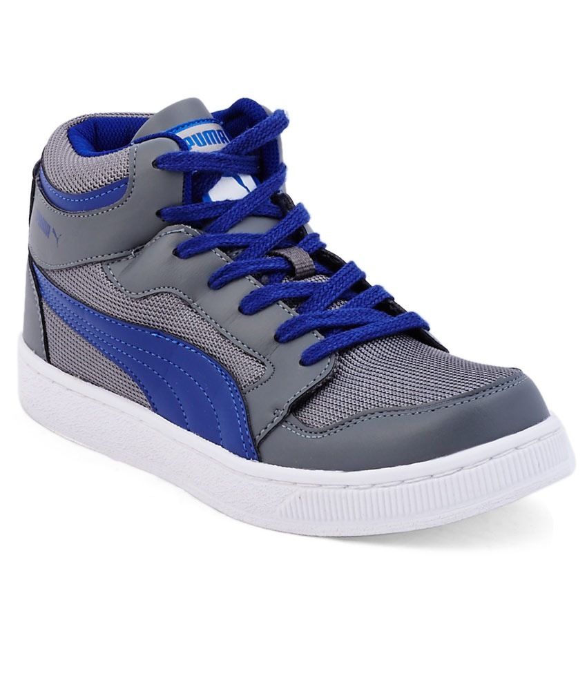 Puma Rebound Mid Lite Gray Casual Shoes - Buy Puma Rebound Mid Lite ...