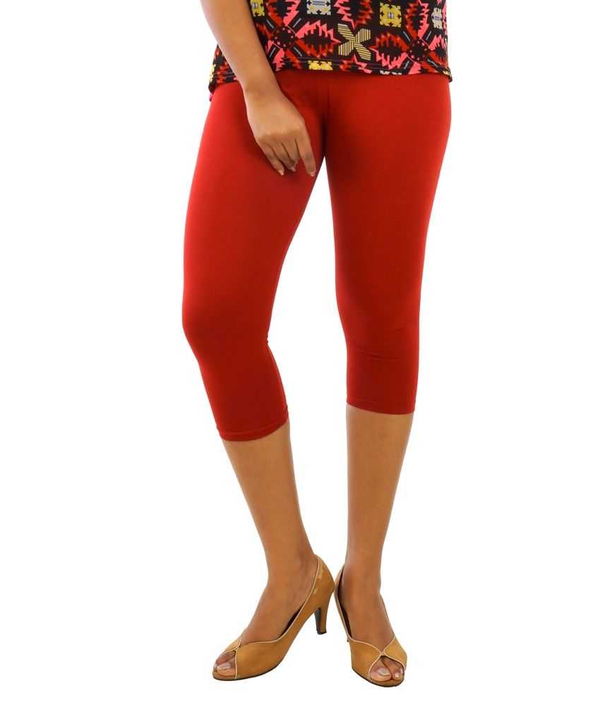 red lycra tights