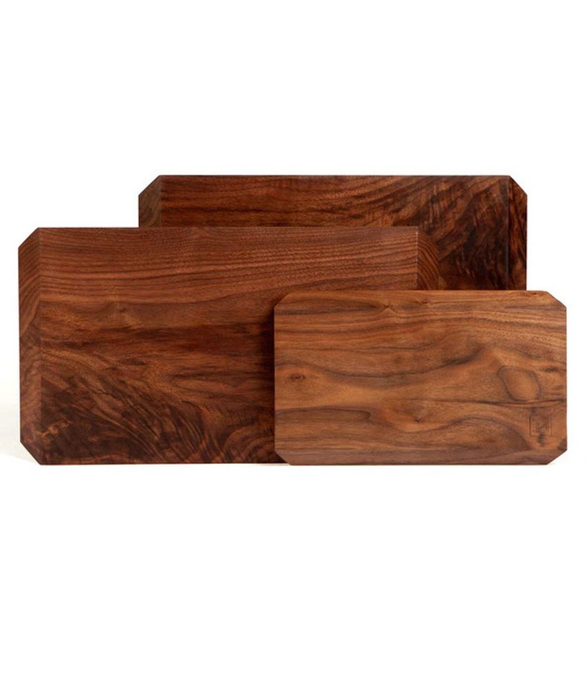 Decriee Wooden Vegetable Cutting Board Set Of 3 Buy Online at Best
