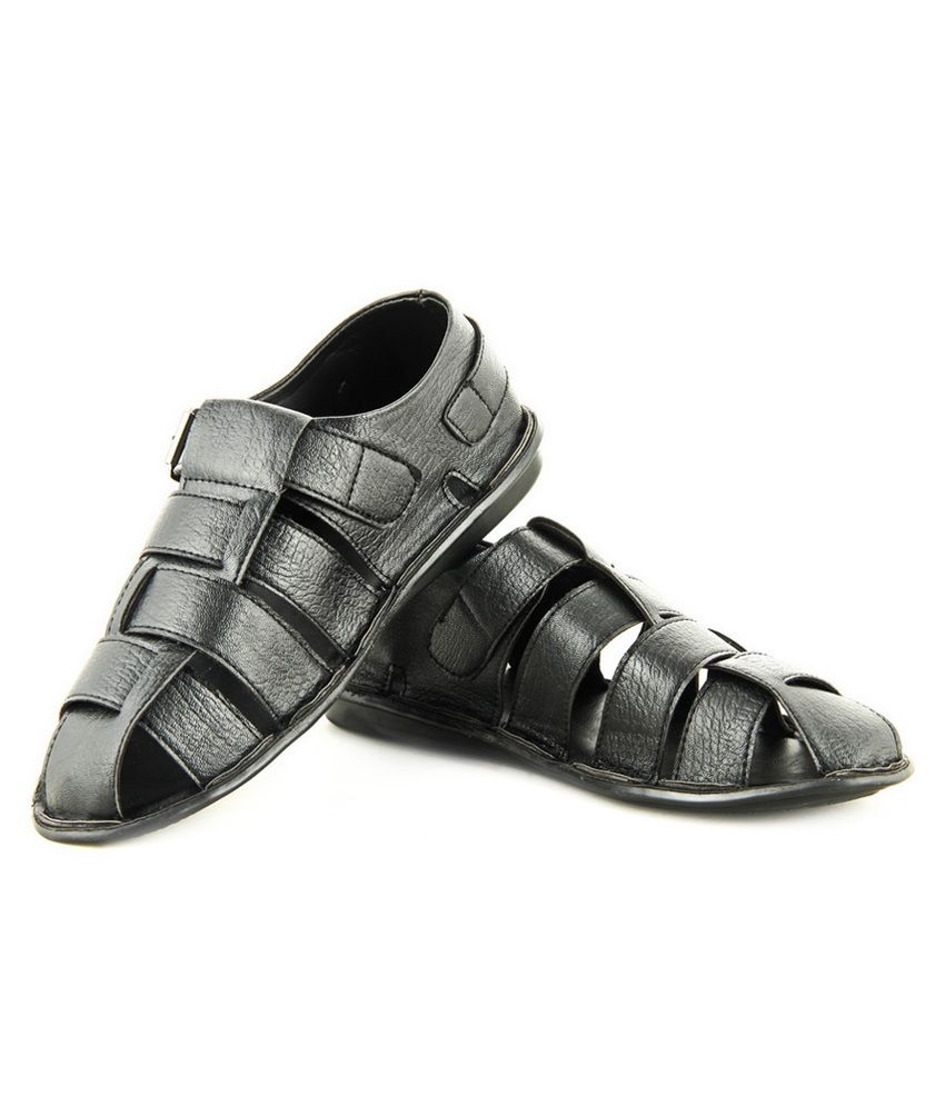 Devil's Black Buckle Sandals Buy Devil's Black Buckle Sandals Online