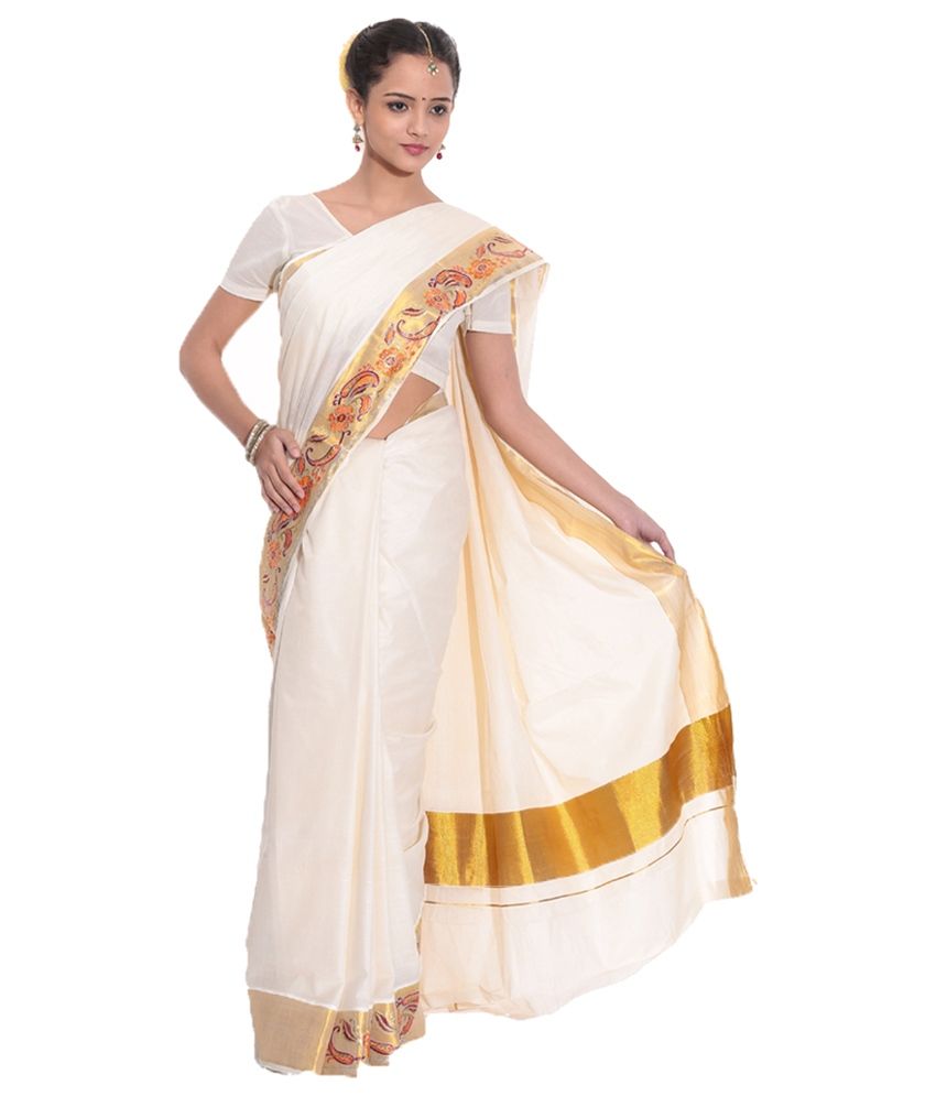 kasavu saree flipkart
