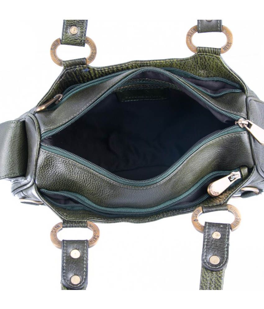 Second Skin Green Leather Shoulder Bags Buy Second Skin Green Leather
