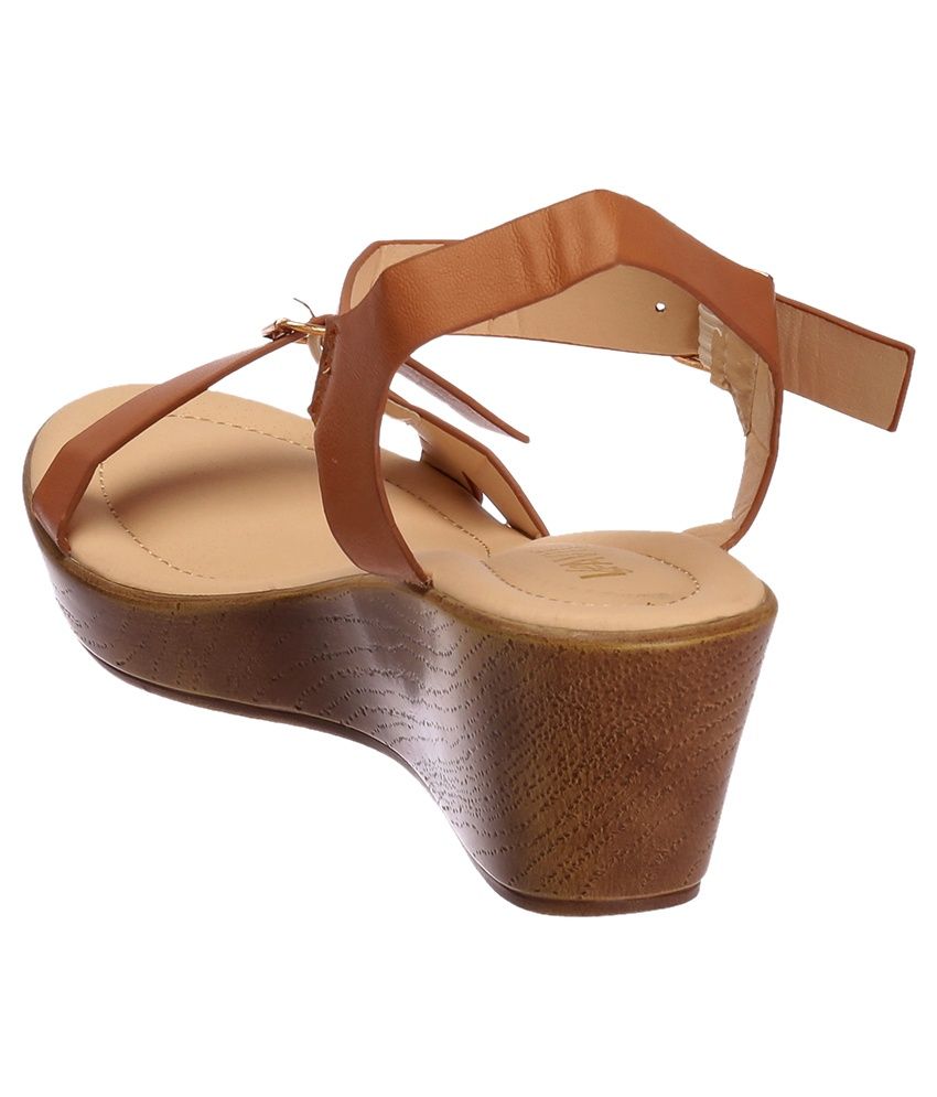 dark tan heeled sandals