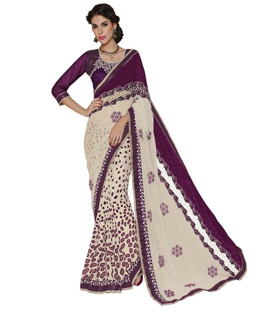 snapdeal designer sarees party wear