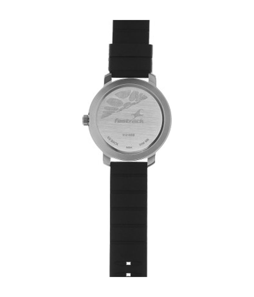 fastrack black dial digital watch
