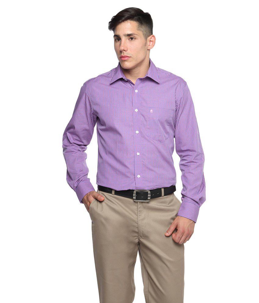 Balista Purple Formal Shirt - Buy Balista Purple Formal Shirt Online at ...