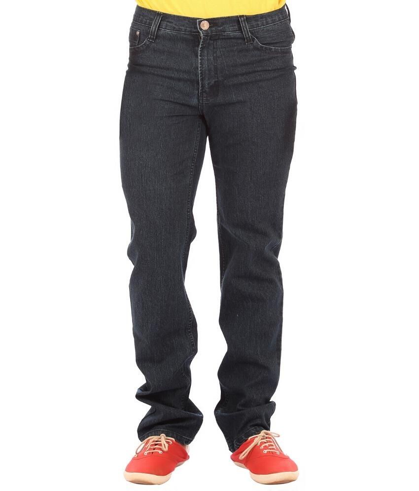 Ojjo Black 100 Percent Cotton Jeans - Buy Ojjo Black 100 Percent Cotton ...