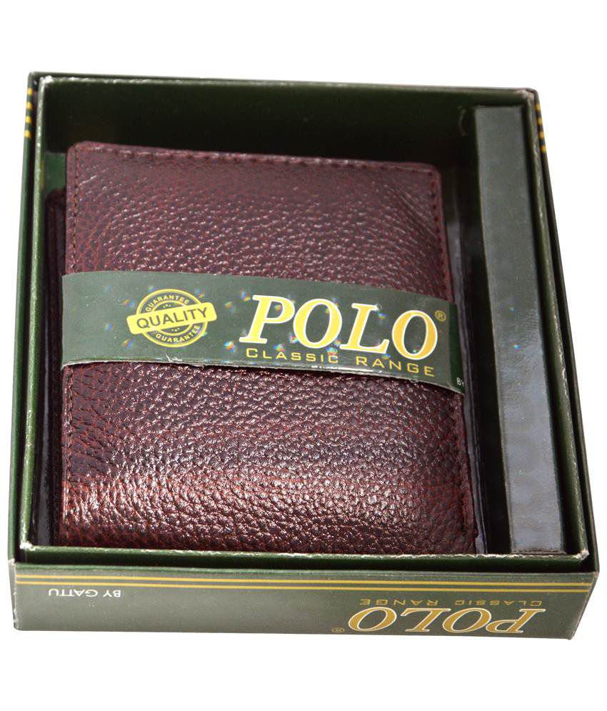 Polo Cool Brown Formal Wallet for Men: Buy Online at Low Price in India ...