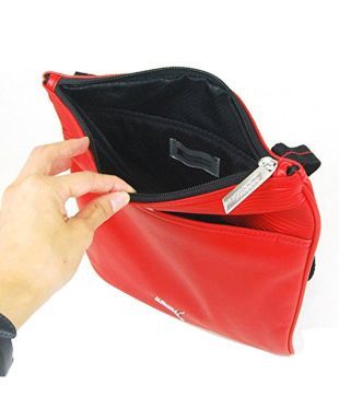 puma red sling bag