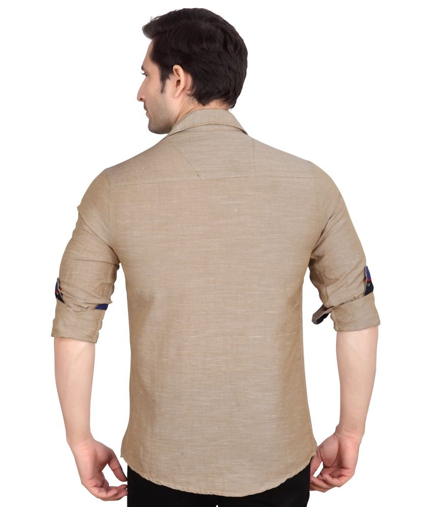 khaki linen top