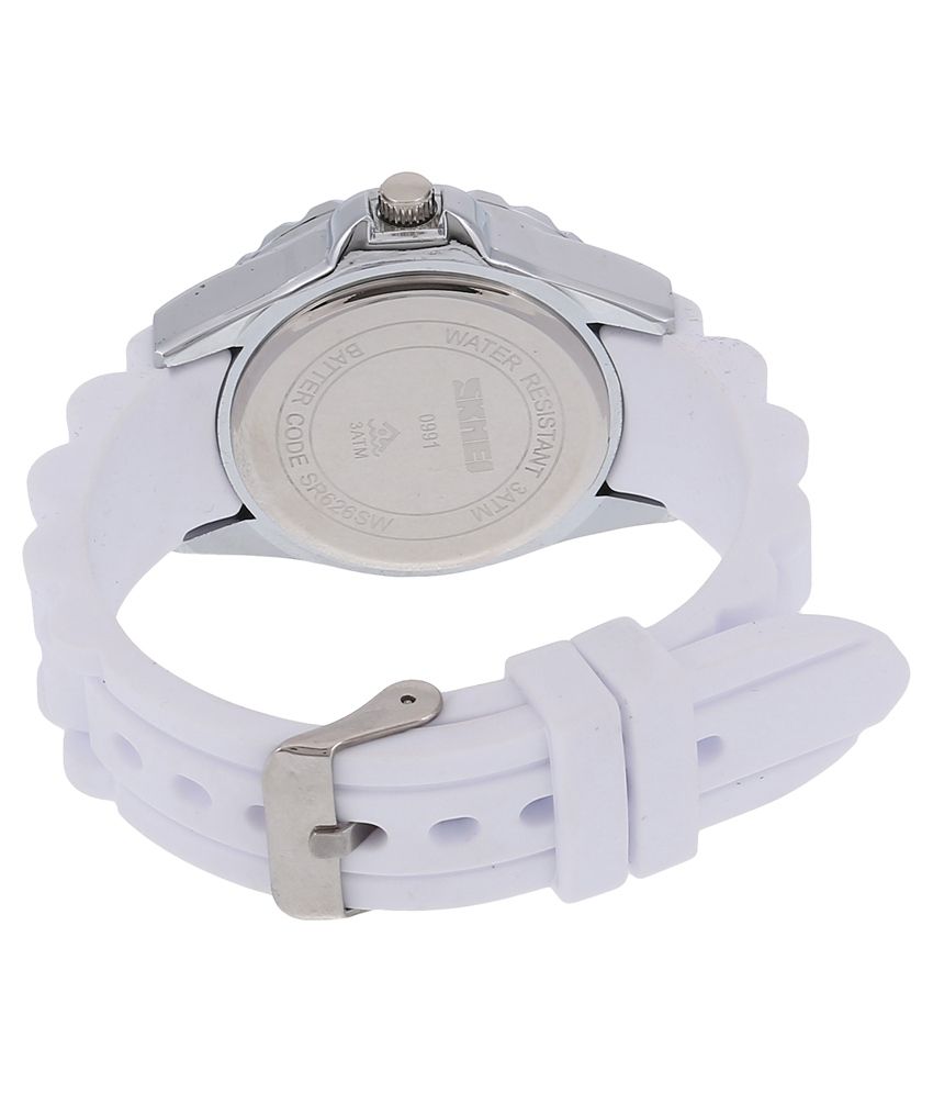 Skmei White Strap Analog Watch Price in India: Buy Skmei White Strap ...