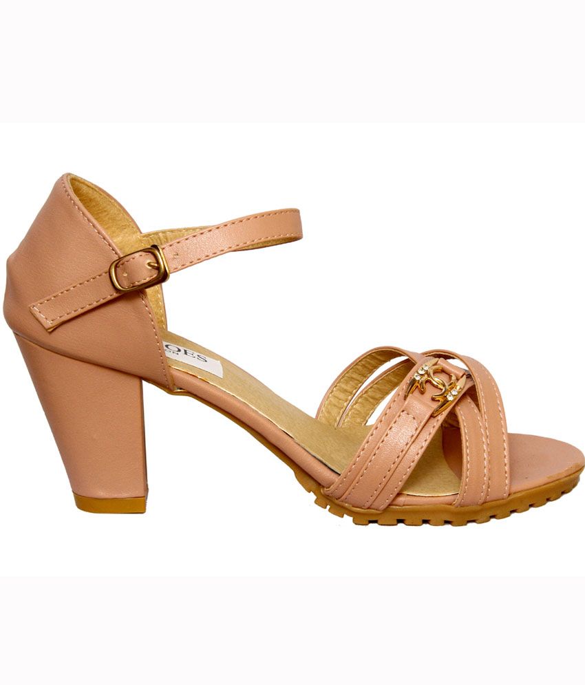 womens pink heeled sandals