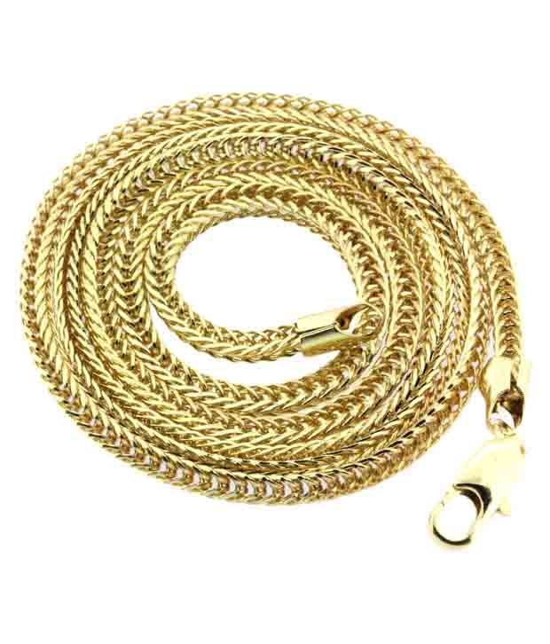Anvi Jewellers Gold Plated Brass Chain Buy Anvi Jewellers Gold Plated