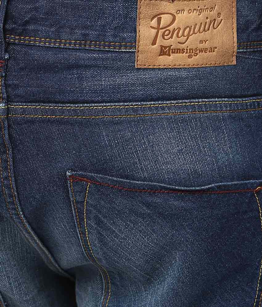 Original Penguin Blue Light Wash Regular Fit Jeans - Buy Original ...
