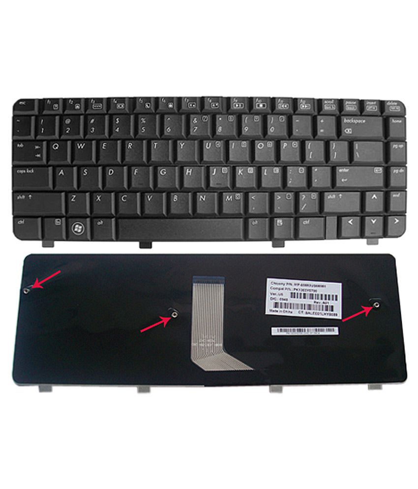 Lapster hp dv4 series keyboard Black Inbuilt Replacement ...