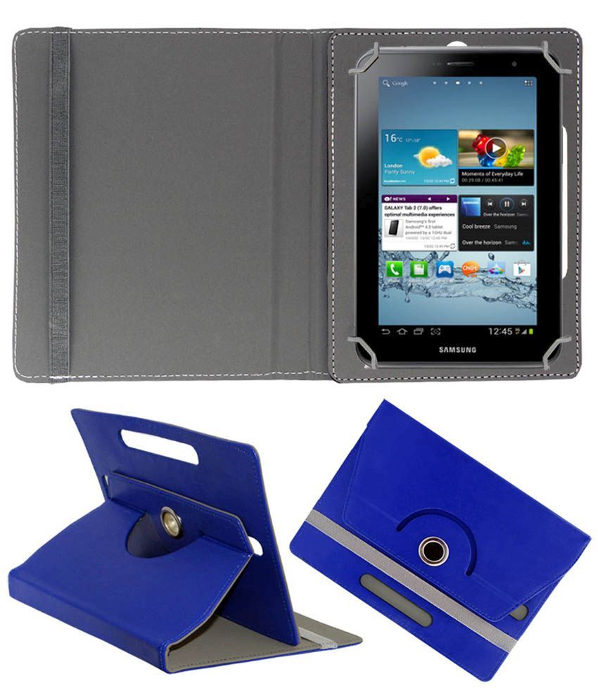 ACM Flip Case For Samsung Galaxy Tab 2 P3100 Blue Cases & Covers