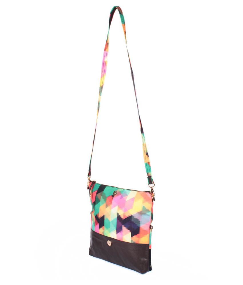 Buy Snutch Canvas Cloth Sling Bag-Multicolour at Best Prices in India ...