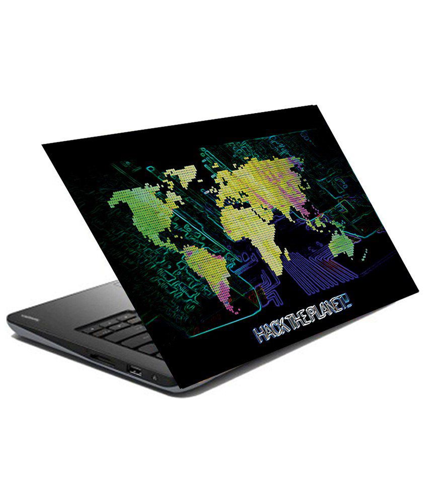 Hifex Vinyl Decal 15 6 Hacker  Laptop  Skin Black Green 