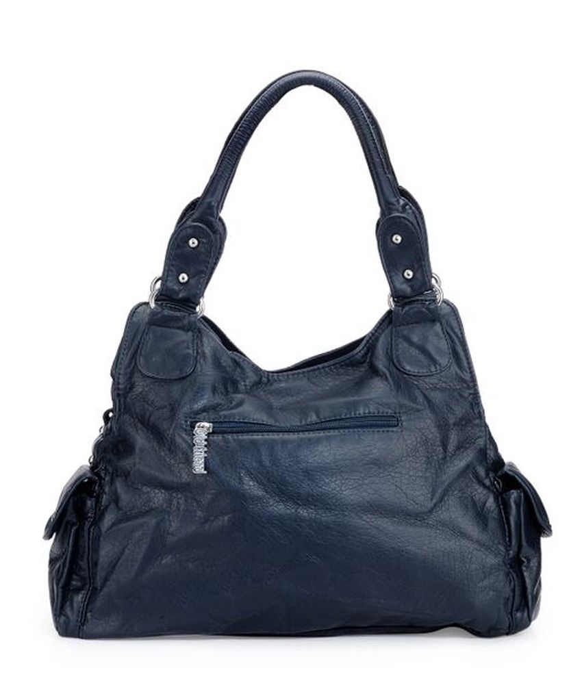 Basta Blue P.U. Shoulder Bag - Buy Basta Blue P.U. Shoulder Bag Online ...