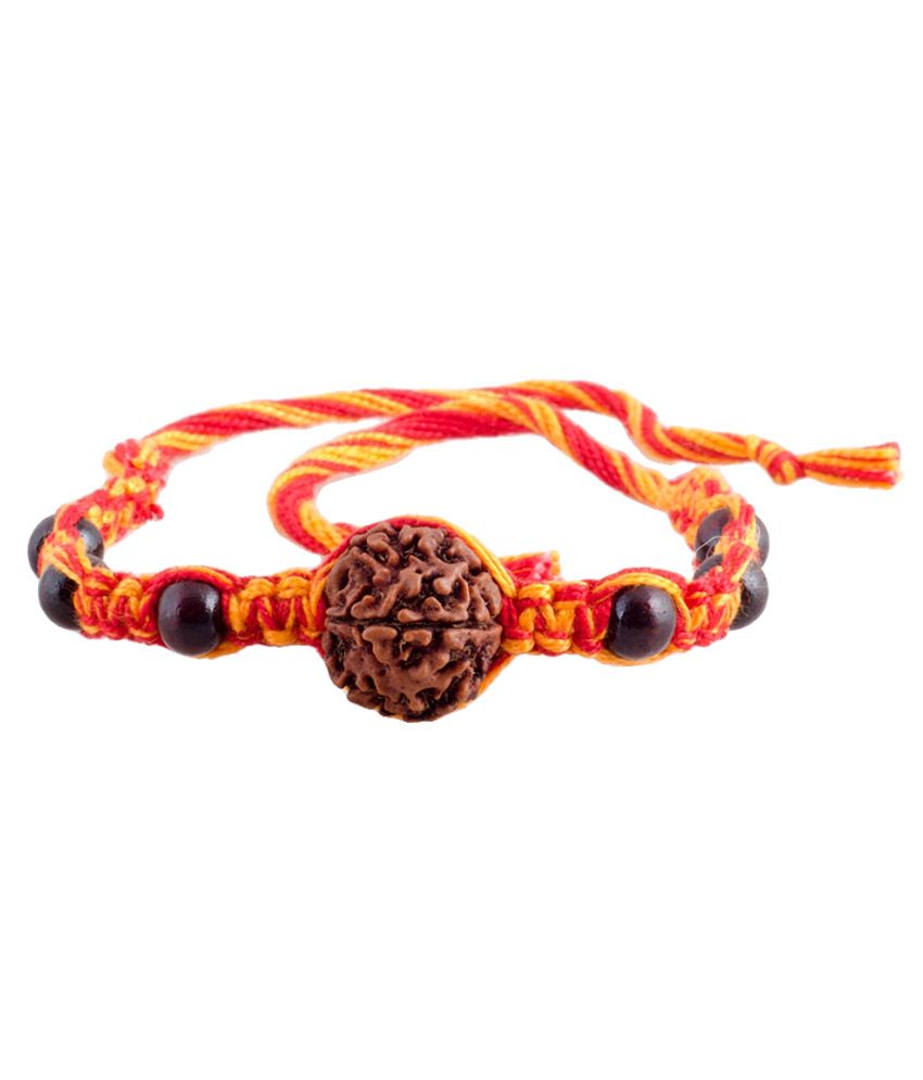 ellegent exports ellegent exports original rudraksh chandan black beads rakhi