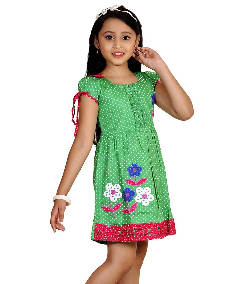 green colour ka frock