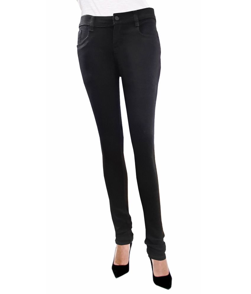 Bebo Black Denim Lycra Jeans - Buy Bebo Black Denim Lycra Jeans Online ...