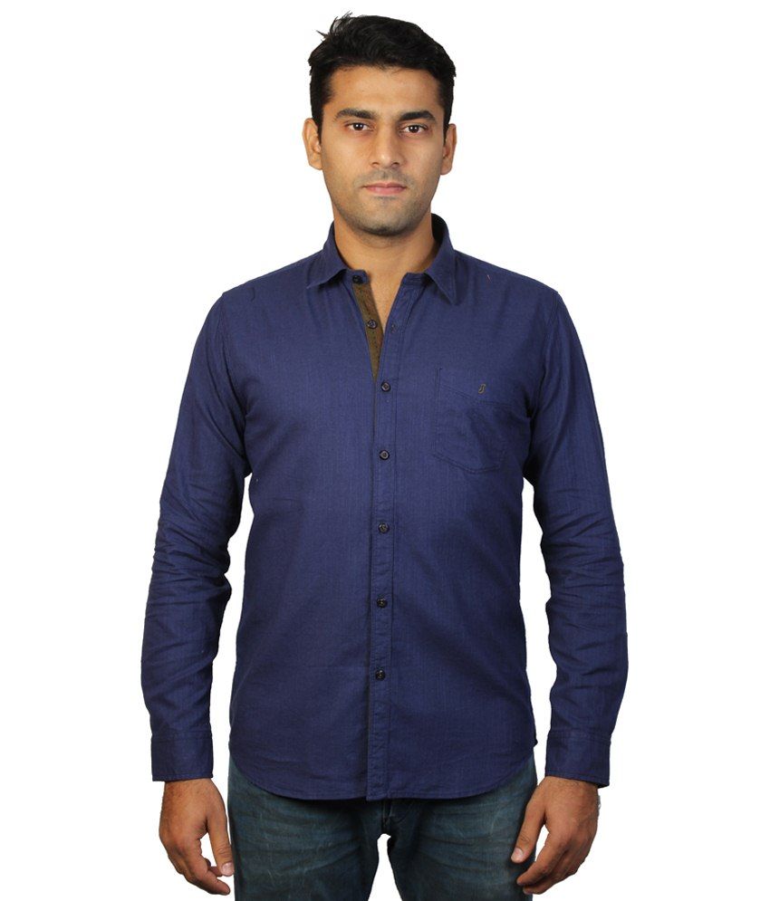 ... Jeans Blue Shirt for Men Online at Best Prices in India on Snapdeal