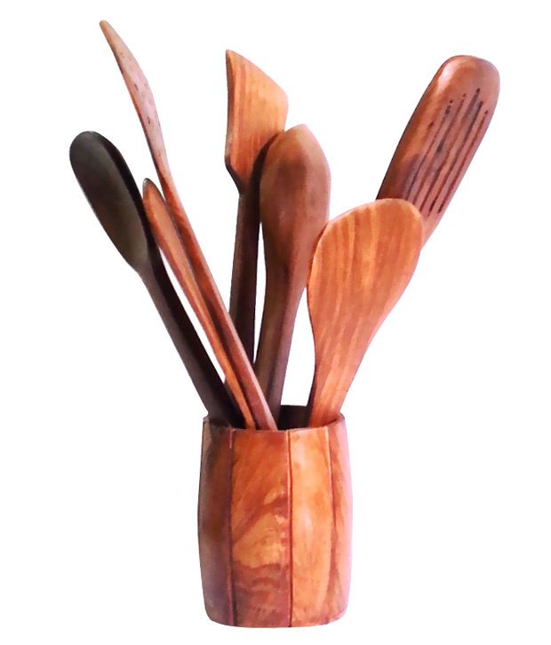 wooden spatula set flipkart