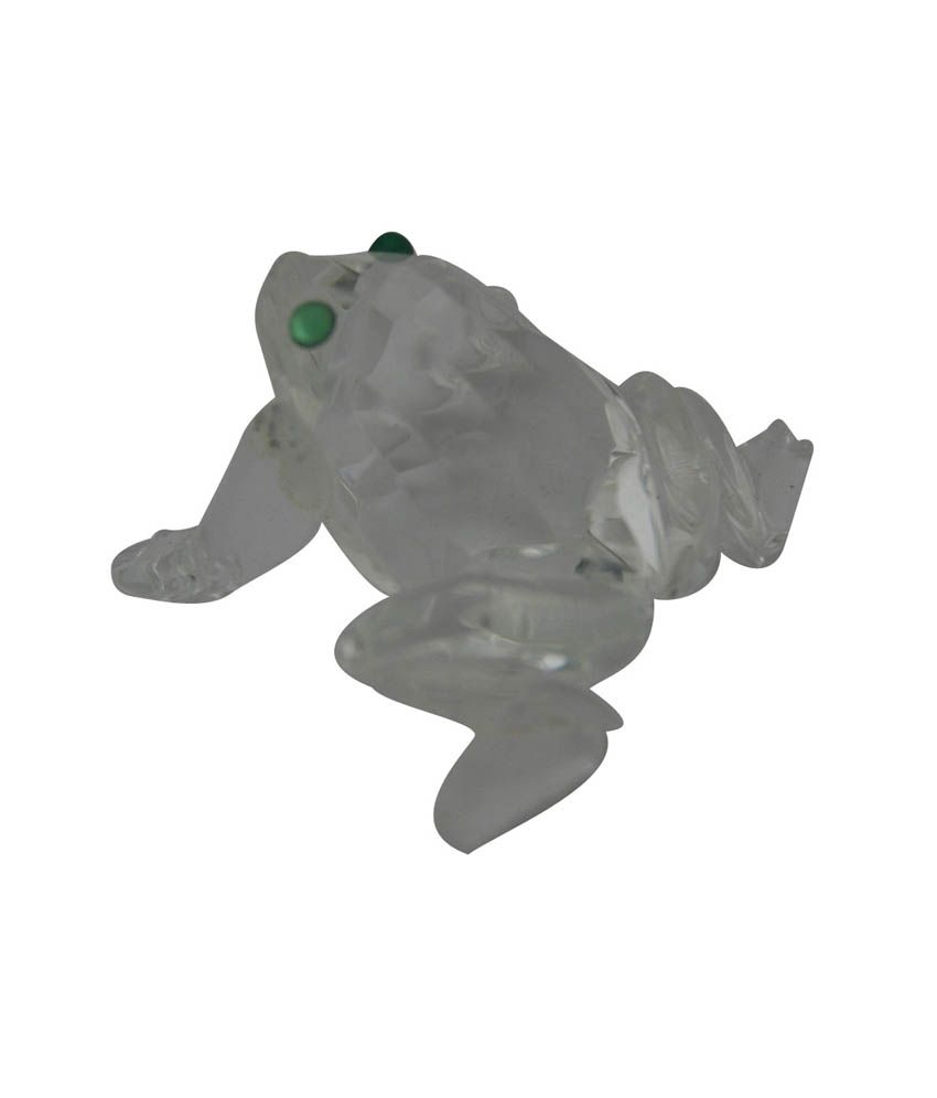 Divya Mantra Glass Crystal Money Frog For Wealth And Prosperity Buy