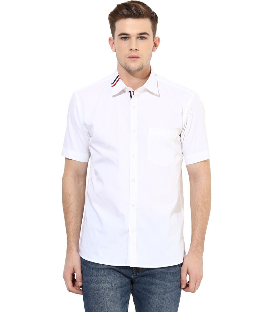 Yuvi White Casual Shirt - Buy Yuvi White Casual Shirt Online at Best ...