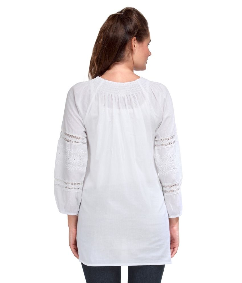 white cotton tops uk