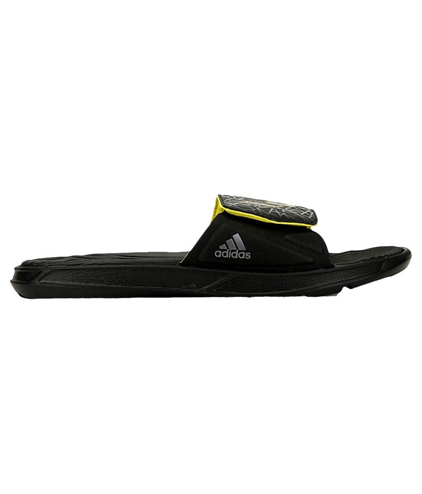 Adidas Black Leather Slippers Price in 