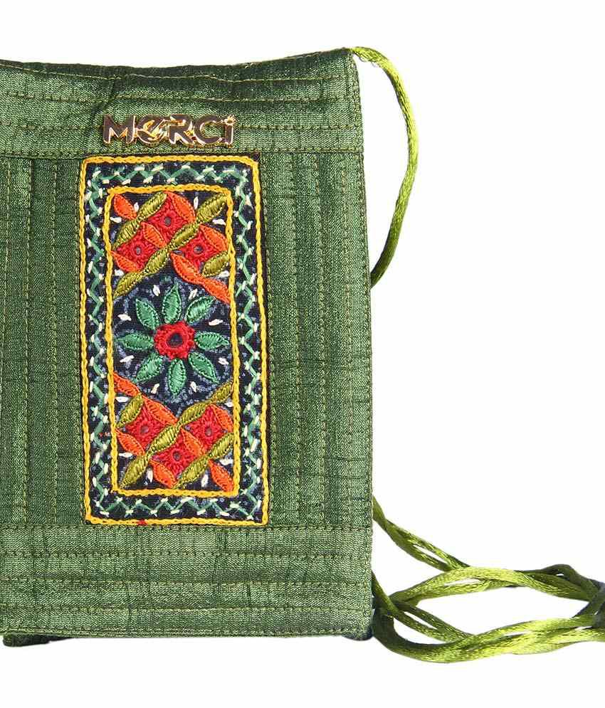 Merci Green Sling Bag - Buy Merci Green Sling Bag Online at Best Prices in India on Snapdeal