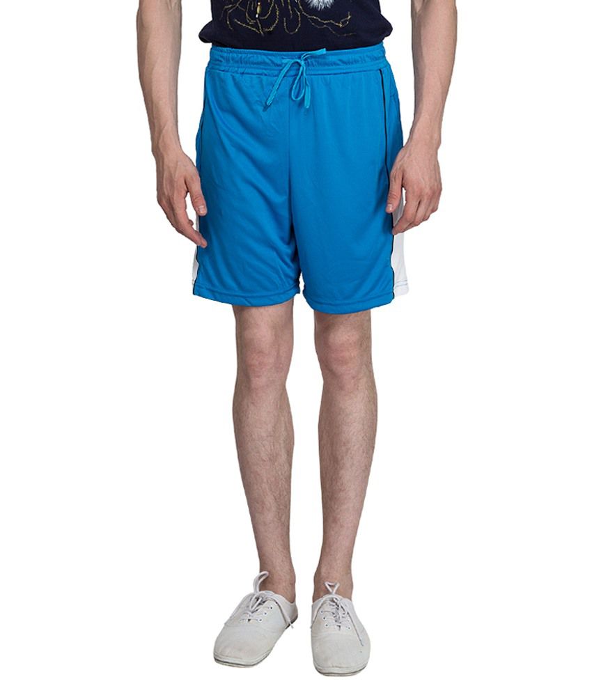 Xplore Blue Cotton Solid Shorts - Buy Xplore Blue Cotton Solid Shorts ...
