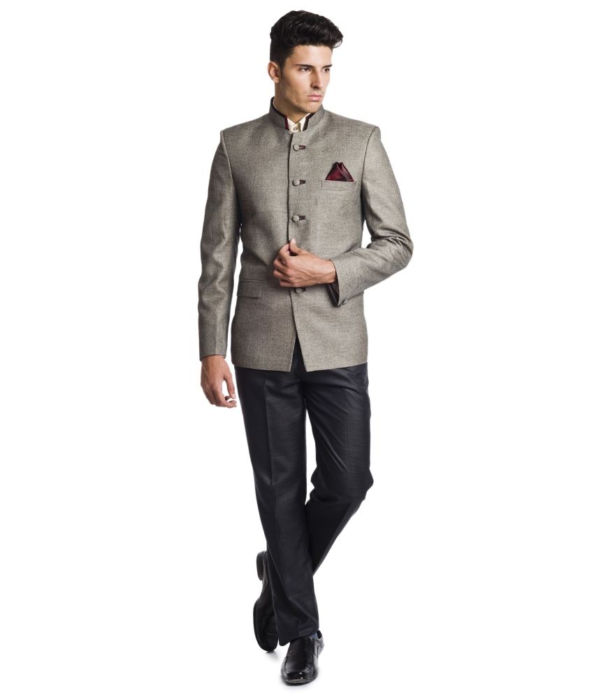 Wintage Khaki Linen Blazer - Buy Wintage Khaki Linen Blazer Online at Best Prices in India on 