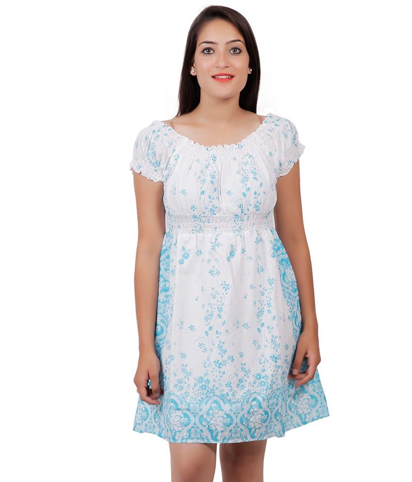 Buy Lords International White Cotton Beach Dress Online at Best Prices