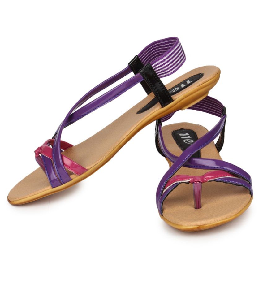 bright purple sandals