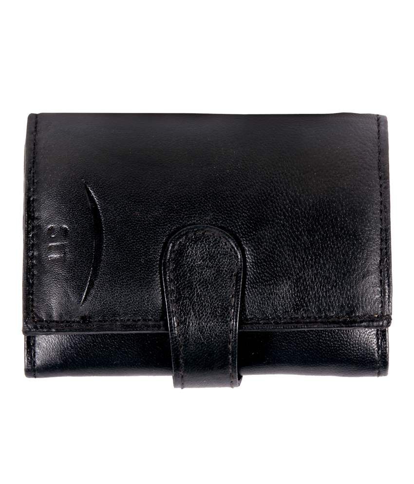 Buy Sit Black Leather TriFold Wallet For Women at Best Prices in India