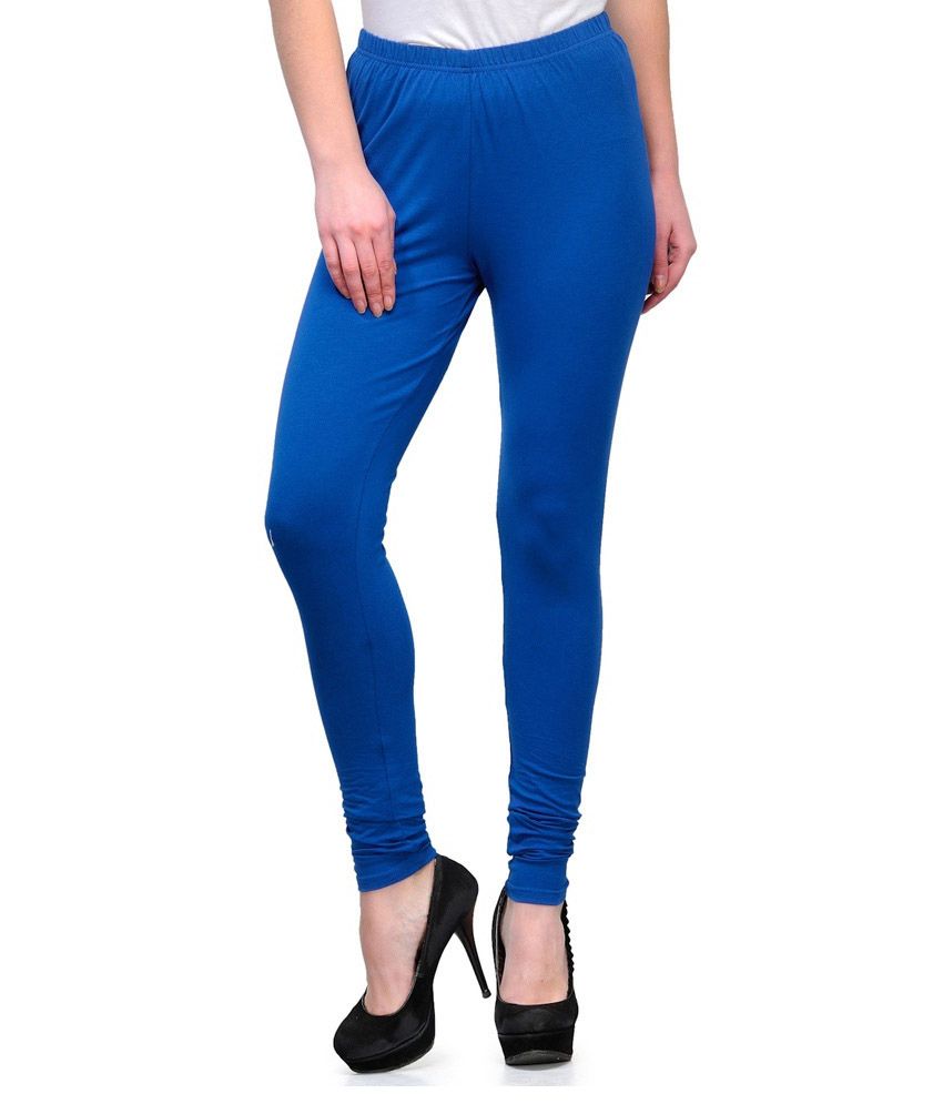 Tg Fashion Blue Cotton Leggings Price In India Buy Tg Fashion Blue