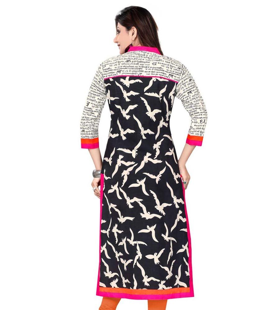 Taashi Cotton Kurtis Black Cotton Kurti Buy Taashi Cotton Kurtis
