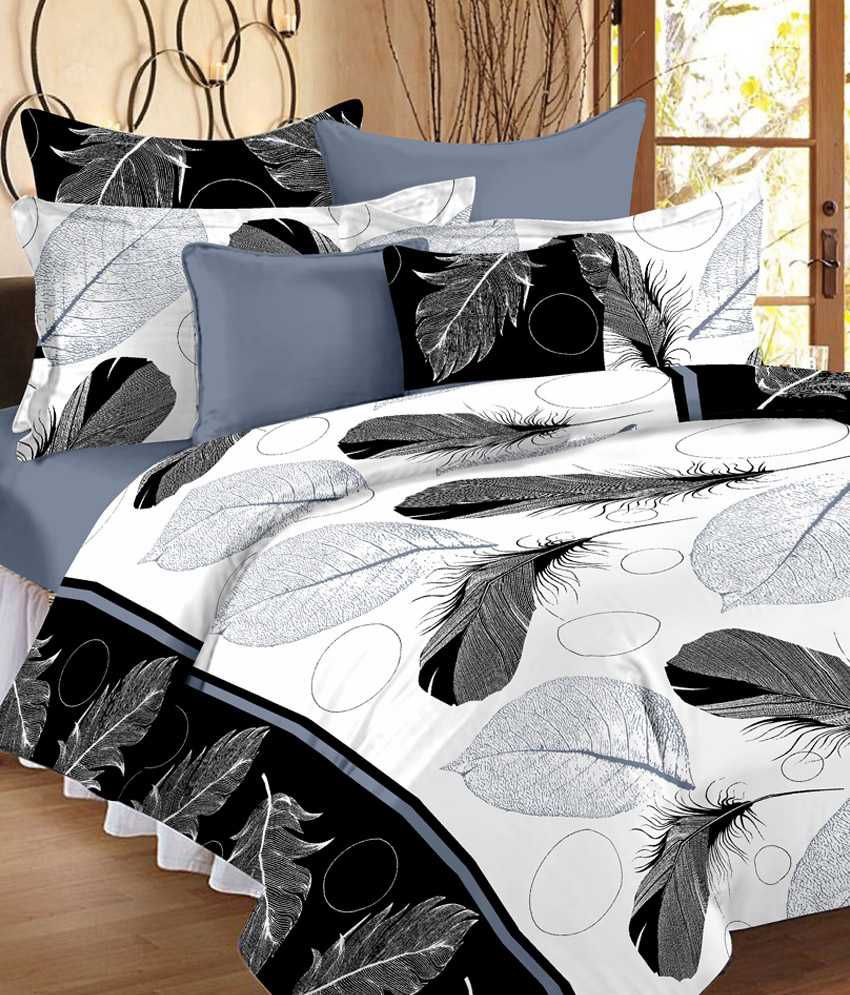    			Ahmedabad Cotton Double Cotton Abstract Bed Sheet