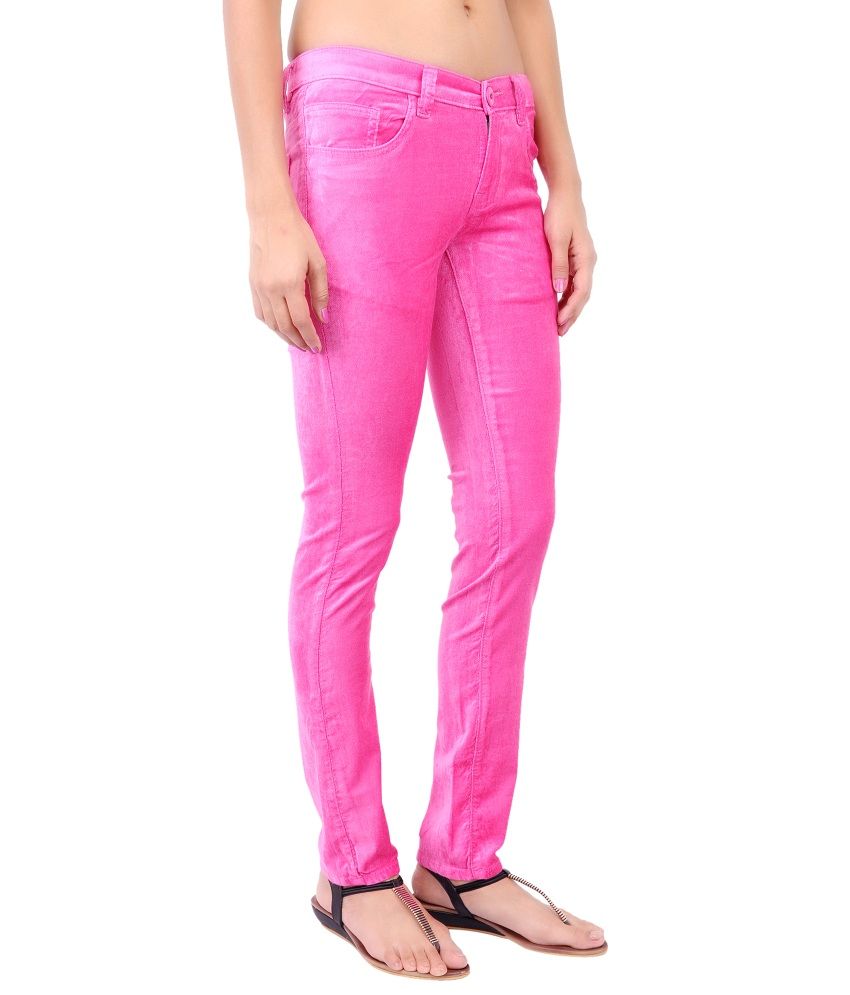 pink corduroy trousers women's