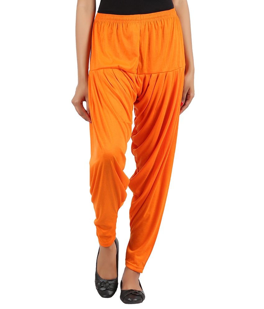 PNR Orange Blended Harem Pants Price in India - Buy PNR Orange Blended ...