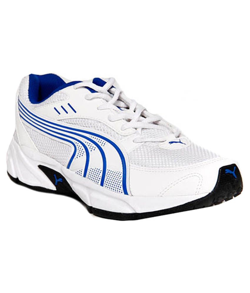 Puma White & Blue Mesh Sports Shoes - Buy Puma White & Blue Mesh Sports ...