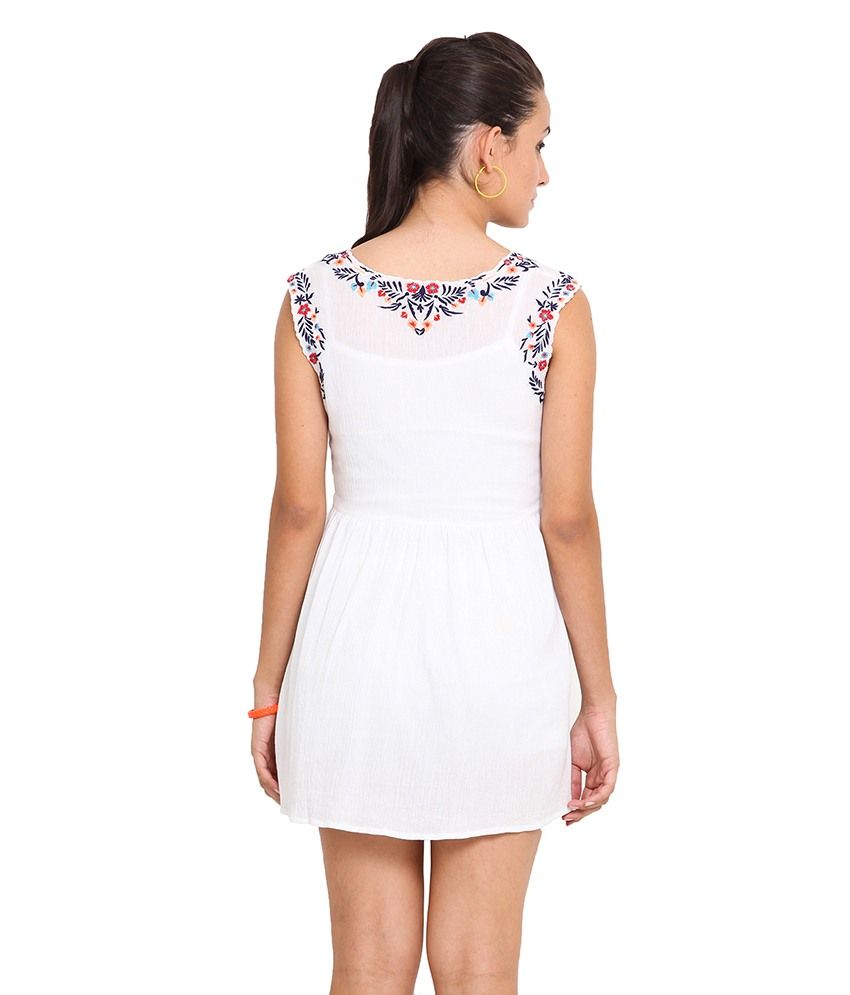 white crepe gown